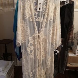 Lace duster, NWT, size M